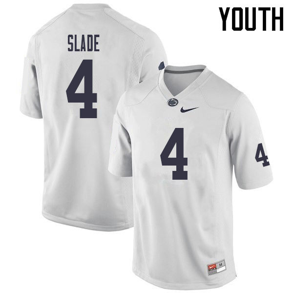 Youth #4 Ricky Slade Penn State Nittany Lions College Football Jerseys Sale-White